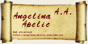 Angelina Apelić vizit kartica